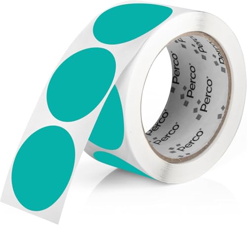 Teal Round Circle Dot Sticker 2