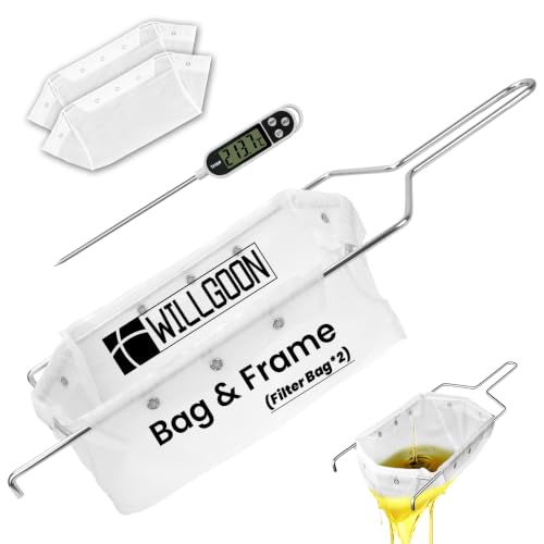 2 Pcs Deep Fryer Filter Bag & Frame Set (2 Count)