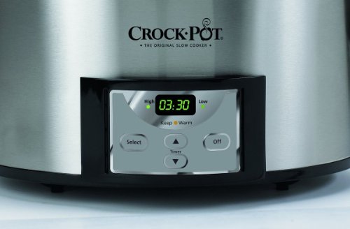 6 Quart Countdown Programmable Oval Slow Cooker with Dipper