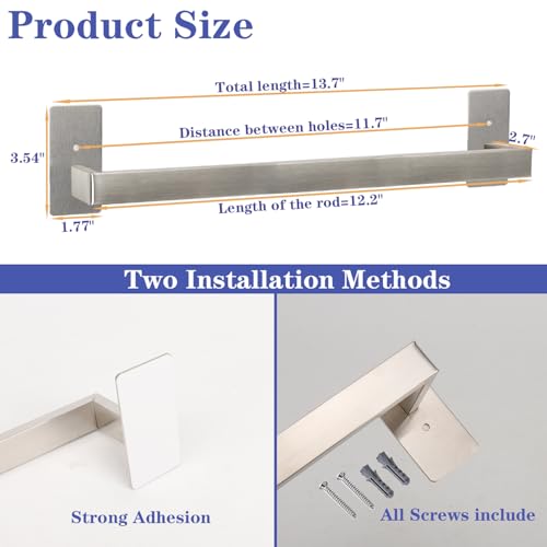 Bathroom Towel Bar Self Adhesive