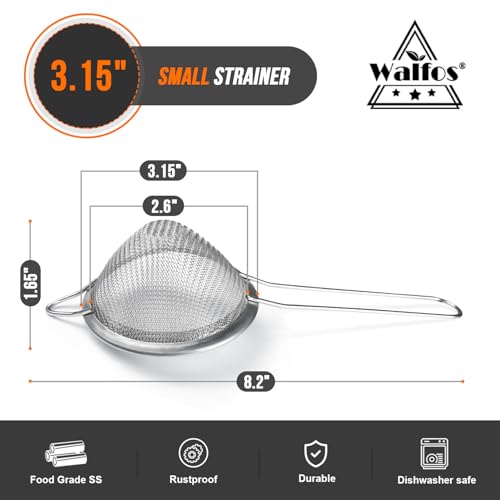 Small Fine Mesh Strainer for Cocktail & Tea
