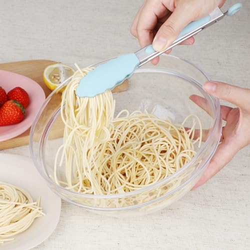 Mini Silicone Kitchen Tongs for Cooking (3 Count)