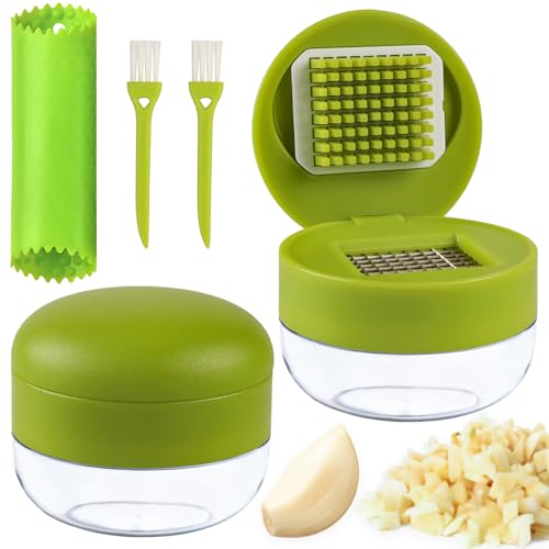 2 Pcs Garlic Press Stainless Steel (2 Count)