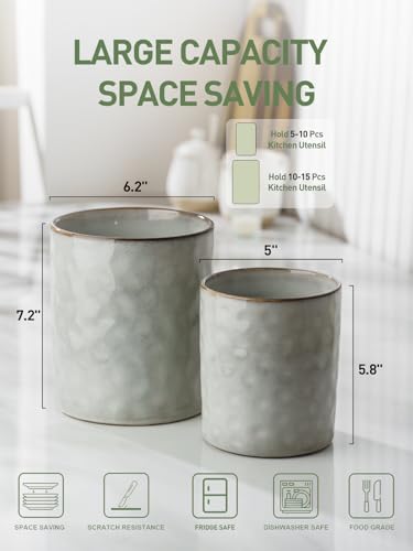 Ceramic Utensil Holder (2 Count)