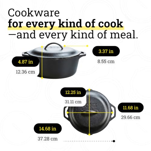 Cast Iron Dutch Oven with Loop Handle