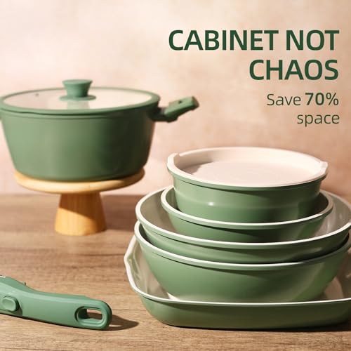 23pcs Ceramic Pots and Pans Set