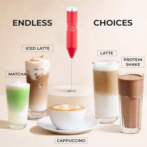Powerful Frother Wand AA Batteries Included