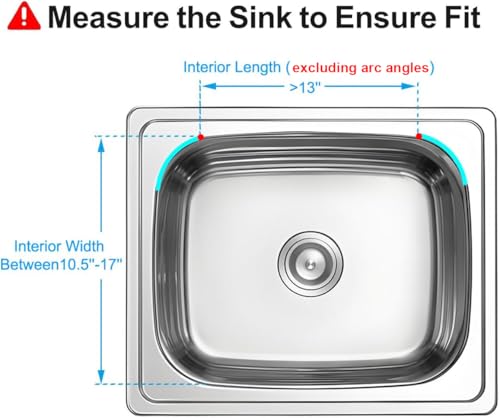 Capacity Expandable Over Sink Dish Drying Rack Stainless Steel