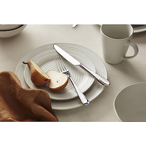 White Ridge Piece Dinnerware Set (12 Count)