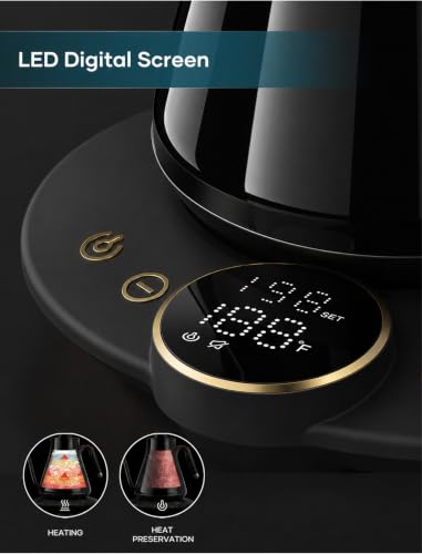 Gooseneck Electric Kettle with ±1℉ Temperature Control 0.9 Liter