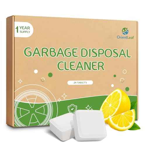 Garbage Disposal Cleaner and Deodorizer Tablets 24 Pack (24 Count)