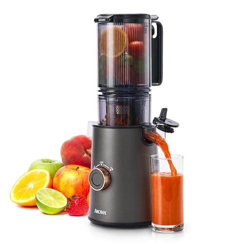 Cold Press Juice Machine Slow Masticating Fruit and Vegetable Juicer for Home with Large 4