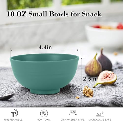 wheat straw snack bowls 10oz set of 8