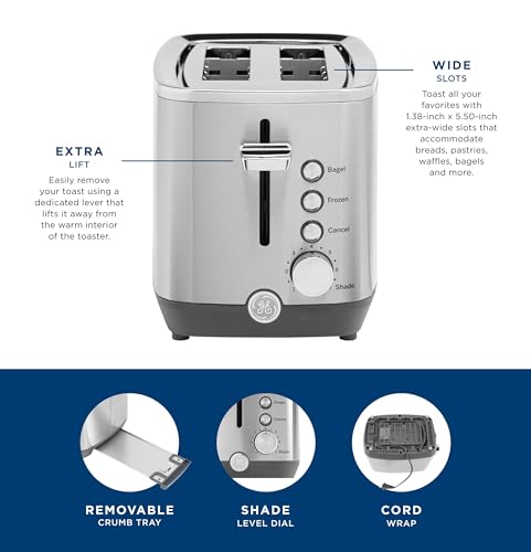 2 Slice Stainless Steel Toaster