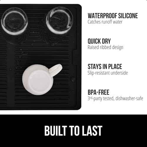 Patented BPA Free Silicone Dish Drying Mat