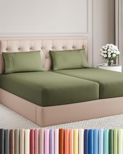 Split King Size 5 Piece Sheet Set