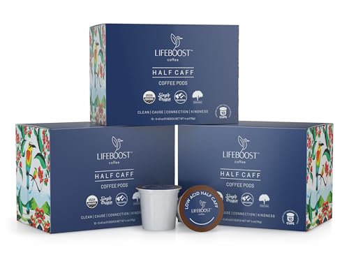 Half Caff Low Acid Coffee K Cups (10 Count)
