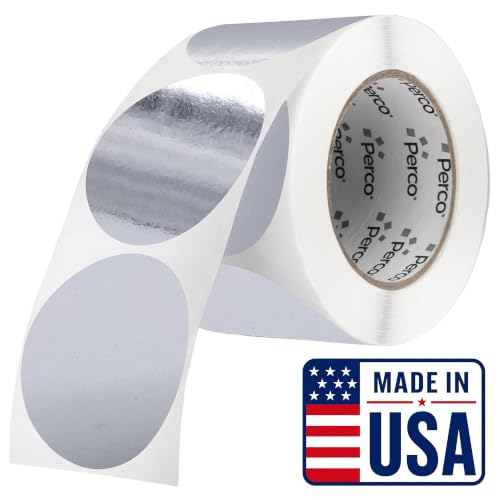 Metallic Silver Round Circle Dot Sticker 3