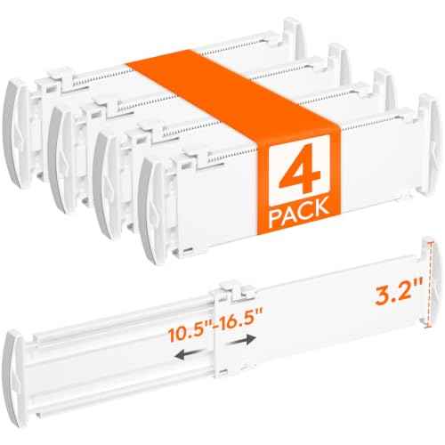 3.2" High Drawer Dividers for Clothes (4 Count)