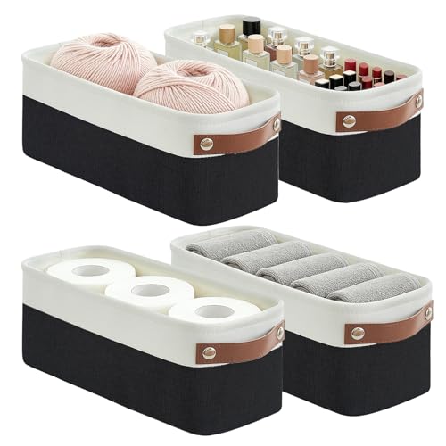 Small Fabric Storage Baskets (4 Count)