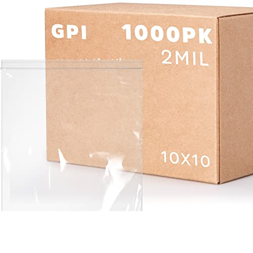 GPI 10" x 10" Zip Bags (1000 Count)