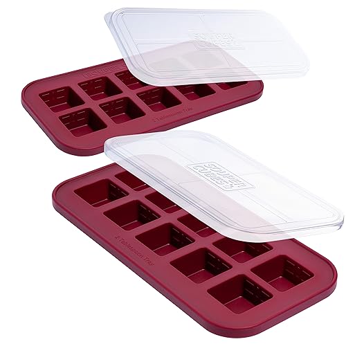 2 Tbsp Silicone Freezer Molds with Lids (2 Count)