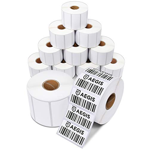 2" X 1” Direct Thermal Printer Labels (12 Count)