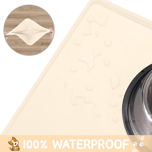 Silicone Cat & Dog Food Mat for Floors Waterproof