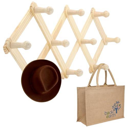 Accordion Style Wood Expandable Rack Hat