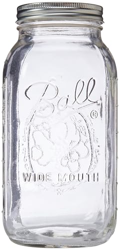 Wide Mouth Glass Mason Jars with Lids and Bands