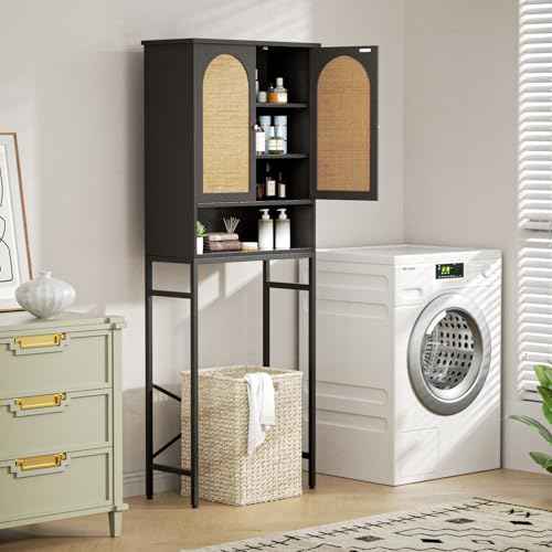 Rattan Toilet Storage Cabinet