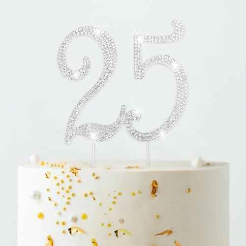 25 Rhinestone Cake Topper