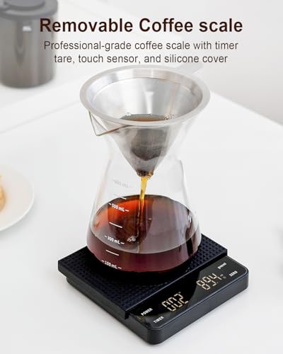 Electric Conical Burr Coffee Grinder with Removable Coffee Scale