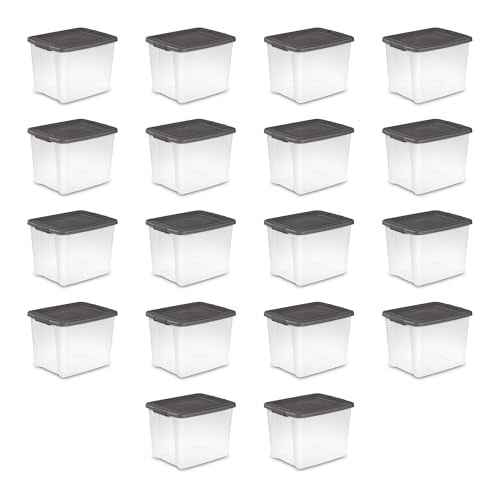 18 Pack Plastic Storage Bins w (18 Count)