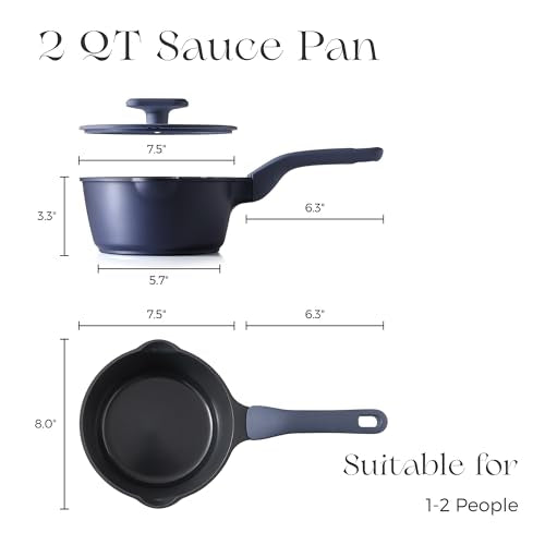 Ceramic Nonstick Saucepan with Lid