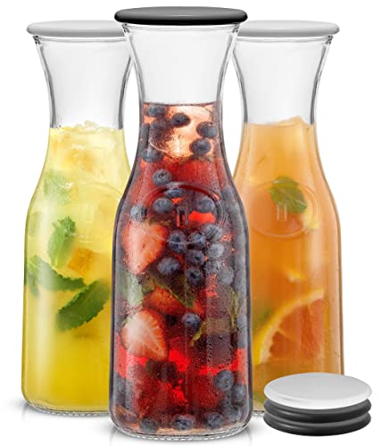 Glass Carafe with Lid (3 Count)