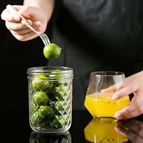 8oz 250ml Glass Mason Jars 6 Pack (6 Count)