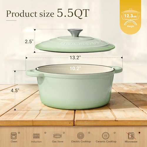 Enameled Cast Iron Dutch Oven