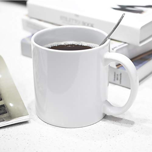 22oz white Super Large Ceramic Coffee Mugs Large Handles Set of 4 (4 Count)