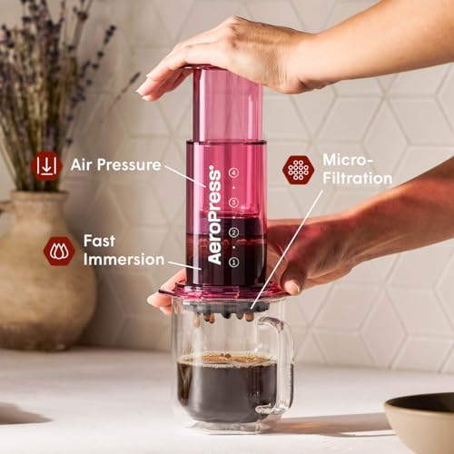 Clear Pink Coffee Press