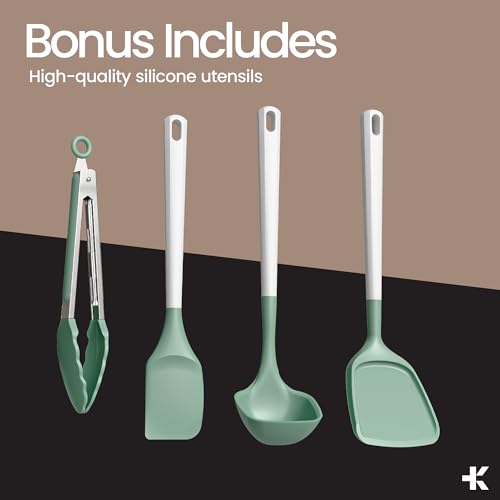 Bakken 12 Piece Ceramic Cookware Set (8 Count)