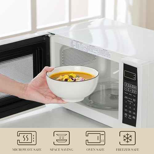 26 Oz Ceramic Cereal Bowls Set of 6 (6 Count)