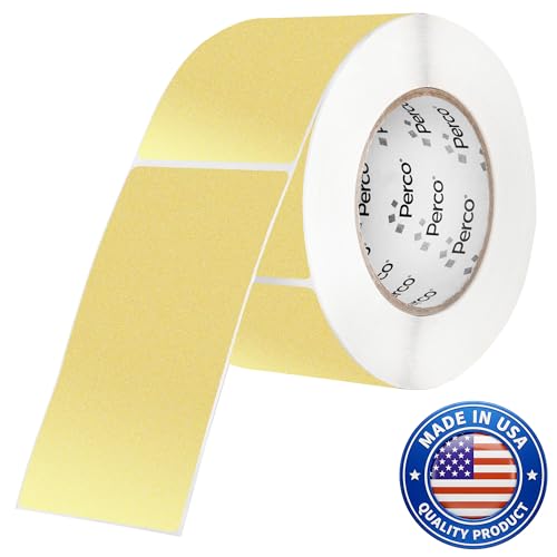 Metallic Gold 3x5 Inch Perforated Sticker Labels