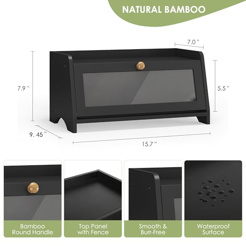 Bread Box for Kitchen Countertop