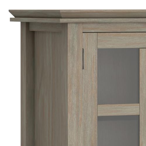 Artisan 38" Wide Solid Wood Cabinet in Distressed Grey