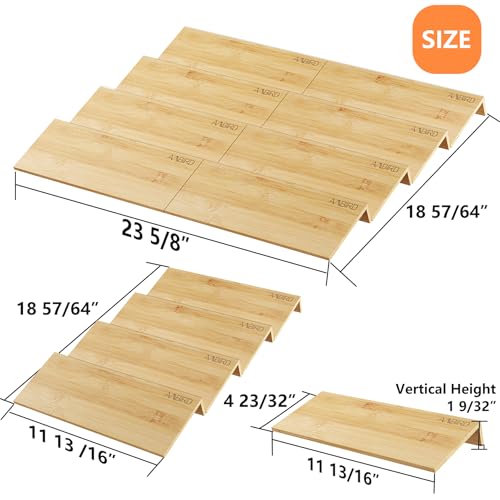 Bamboo Spice Drawer Organizer with Non (8 Count)