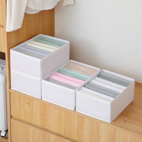 4 Pack Drawer Organizers for Clothing (4 Count)