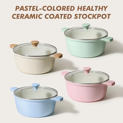 Ceramic Nonstick Stock Pot with Lid