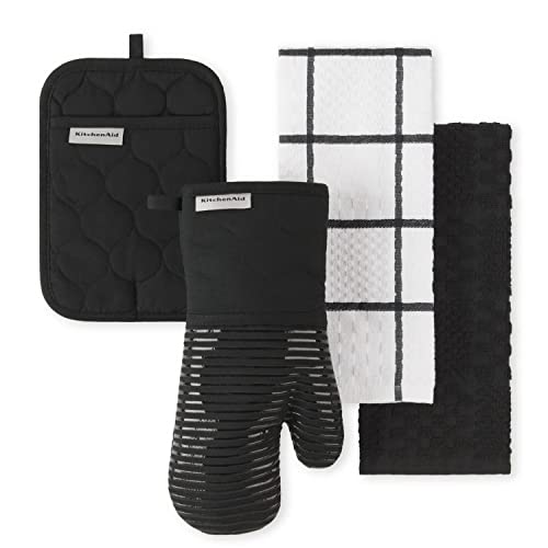 Quilted Cotton Terry Cloth Oven Mitt