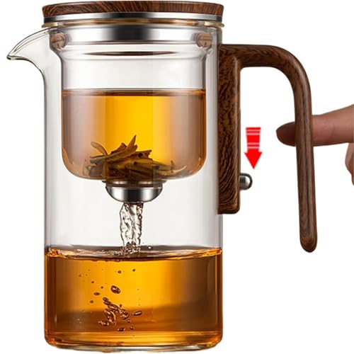 800ML 27OZ Witchcraft Magic Glass Teapot with Infuser Strainer and Lid for Loose Leaf Tea Herbal